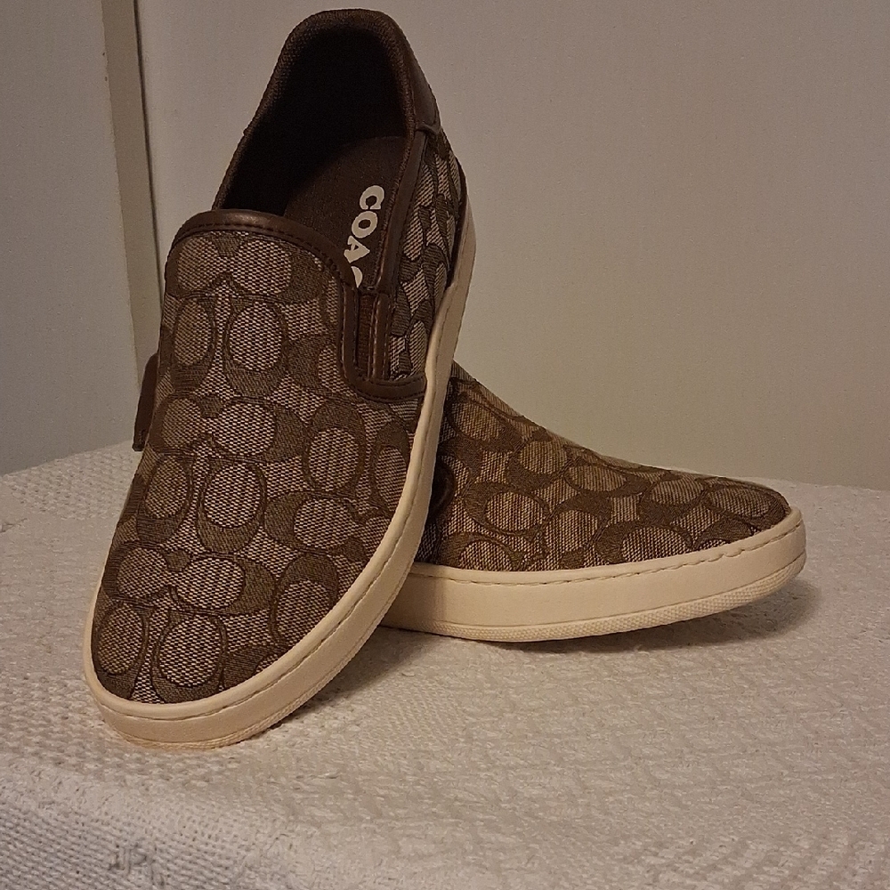👜 Coach Wells Slip-On Sneakers C4393 👜 👟 Women’s Size 8B | Eco-Chic & Comfy - Picture 2 of 16